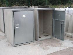Müllbox / Müllschrank aus Beton 240l 2-Fach 